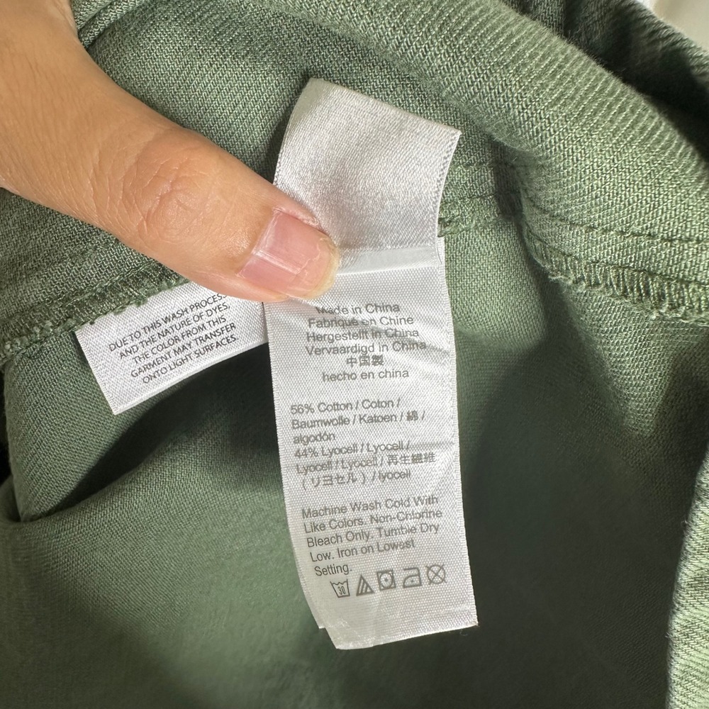 J‎ Crew army green zip front chino khaki utility dress size 4 casual - Picture 7 of 9